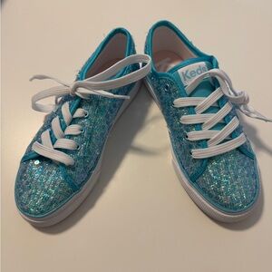 Keds Glittery Teal Sneakers